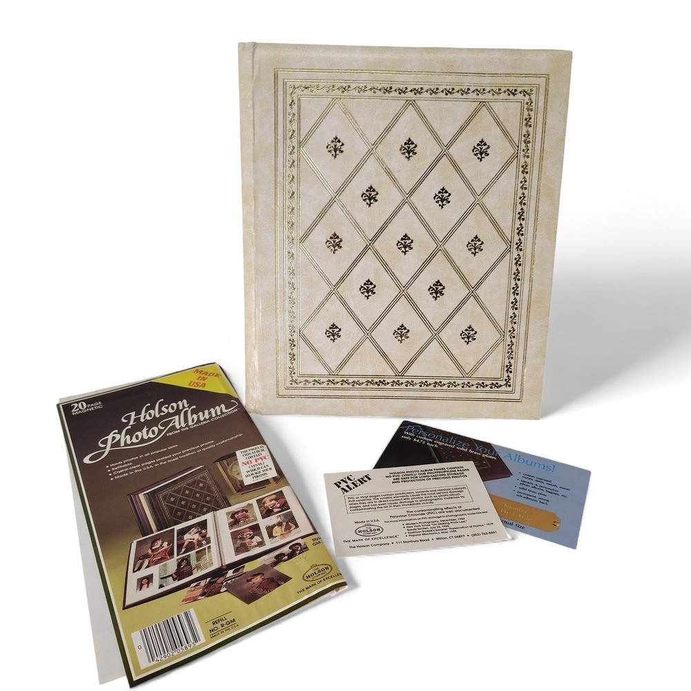 Holson Photo Album Magnetic 20 Page Refillable Scrapbook Album Made in USA - NEW